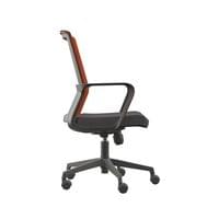 Офис стол RFG Smart W, дамаска и меш, Tilt механизъм, до 120 kg, черна... - 2