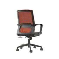 Офис стол RFG Smart W, дамаска и меш, Tilt механизъм, до 120 kg, черна... - 3