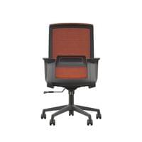 Офис стол RFG Smart W, дамаска и меш, Tilt механизъм, до 120 kg, черна... - 4