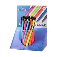 Химикалка Empire Lamar, автоматична, 1.0 mm, неонова, асорти - 2