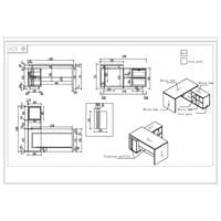 Бюро RFG Chicago, с шкаф, 1400 х 1400 х 750 mm, ПДЧ 25... - 6