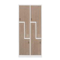 Гардероб RFG, двоен, метален, Z-образни врати, 800 х 450... - 1