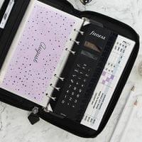 Filofax Органайзер Saffiano Personal Compact, с цип, черен - 5 Filofax Органайзер Saffiano Personal Compact, с цип, черен - 5