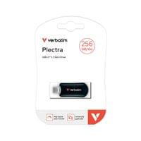 USB флаш памет Verbatim Plectra, 256 GB, USB Type-C 3.2, черна - 2