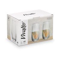 Чаша Vivalto, стъклена, релефни линии, 510 ml, 6 броя - 2 Чаша Vivalto, стъклена, релефни линии, 510 ml, 6 броя - 2