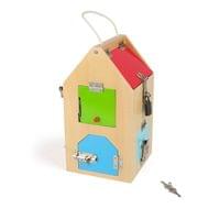 Small Foot Къща с ключалки, дървена, 15 x 15 x 28 cm - 2