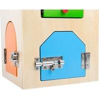 Small Foot Къща с ключалки, дървена, 15 x 15 x 28 cm - 4