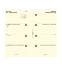 Filofax Пълнител за органайзер Classic, Personal, кремава... - 2