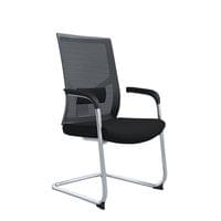 Посетителски стол RFG Snow M, дамаска и меш, до 120 kg, черна седалка,... - 1 Посетителски стол RFG Snow M, дамаска и меш, до 120 kg, черна седалка,... - 1