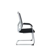 Посетителски стол RFG Snow M, дамаска и меш, до 120 kg, черна седалка,... - 4