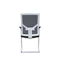 Посетителски стол RFG Snow M, дамаска и меш, до 120 kg, черна седалка,... - 6