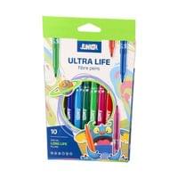 Флумастери Junior Ultra Life, дълготрайни, 10 цвята - 1