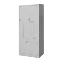 Гардероб RFG, двоен, метален, Z-образни врати, 800 х 450... - 3