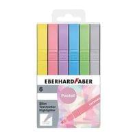 Eberhard Faber Маркери Slim, скосен връх, в пастелни... - 1