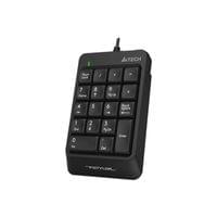 Клавиатура A4Tech FK13P, Numpad, с цифри, USB, 1.5 m кабел, черна - 2