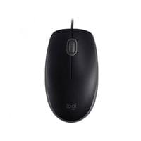 Мишка Logitech B110, оптична, безшумна, USB, 3 бутона, черна - 1