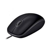 Мишка Logitech B110, оптична, безшумна, USB, 3 бутона, черна - 2