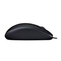 Мишка Logitech B110, оптична, безшумна, USB, 3 бутона, черна - 3