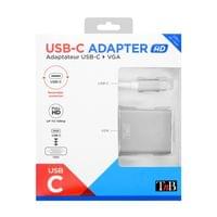 Адаптер TNB, USB type C към VGA, 2 Ethernet порта - 2