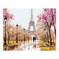 Foska Комплект рисуване по номера Айфеловата кула, 40 x... - 0