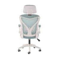 Директорски стол RFG Jolly White HB, дамаска и меш, Tilt механизъм,... - 3