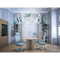 Ергономичен стол RFG Style HB, дамаска, до 130 kg, мента - 6