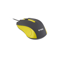 Мишка Yenkee 1015YW, оптична, USB, с кабел, 3 бутона, жълта - 2