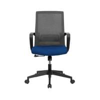 Офис стол RFG Smart W, дамаска и меш, Tilt механизъм, до 120 kg, синя... - 3 Офис стол RFG Smart W, дамаска и меш, Tilt механизъм, до 120 kg, синя... - 3
