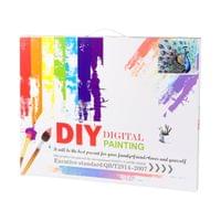 Foska Комплект рисуване по номера Паун, 40 x 50 cm - 4