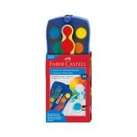 Faber-Castell Акварелни бои Connector, 24 цвята, синя палитра - 2 Faber-Castell Акварелни бои Connector, 24 цвята, синя палитра - 2