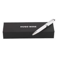 Hugo Boss Химикалка Icon, хром, в кутия, бяла - 2
