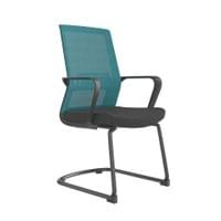 Посетителски стол RFG Smart M, дамаска и меш, до 120 kg, черна седалка,... - 2