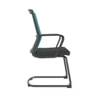 Посетителски стол RFG Smart M, дамаска и меш, до 120 kg, черна седалка,... - 2