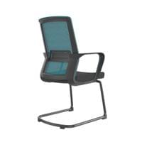 Посетителски стол RFG Smart M, дамаска и меш, до 120 kg, черна седалка,... - 3