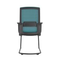 Посетителски стол RFG Smart M, дамаска и меш, до 120 kg, черна седалка,... - 4