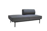 Табуретка RFG Klark, текстил, 800 х 800 х 400 mm, сива - 9