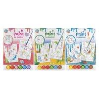 Moxy Рисуване по номера, 2xA4, с четка и 6 бои, асорти,... - 1