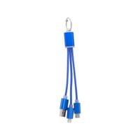 Cool Кабел 3 в 1 USB Scolt, Lightning, micro USB и USB type C, син - 1