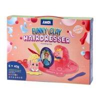 Комплект за моделиране Junior Funny Clay, фризьор - 1 Комплект за моделиране Junior Funny Clay, фризьор - 1