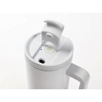 BESTSUB Чаша, с дръжка, сламка и капак, 1200 ml, бяла - 4