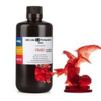 Смола за 3D принтер Elegoo, ABS-Like 3.0, 1 kg, прозрачна, червена - 1