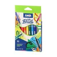 Флумастери Junior Ultra Brush, с четка, 10 цвята - 1