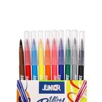 Флумастери Junior Ultra Brush, с четка, 10 цвята - 2