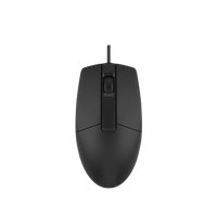 Мишка A4Tech OP-330S, с кабел, безшумна, USB, черна - 1