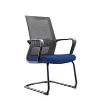 Посетителски стол RFG Smart M, дамаска и меш, до 120 kg, синя седалка,... - 2