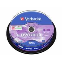 DVD+R Verbatim, 8, 5 GB, 8x, Double Layer, 10 броя в шпиндел - 1