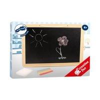 Small Foot Черна дъска, с цветни тебешири и гъба, 33 х 23 х 1 cm - 1 Small Foot Черна дъска, с цветни тебешири и гъба, 33 х 23 х 1 cm - 1