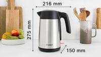 Електрическа кана за вода Bosch TWK7L460, 1.7 L, 2400 W, сребриста - 10 Електрическа кана за вода Bosch TWK7L460, 1.7 L, 2400 W, сребриста - 10