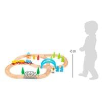 Small Foot Влакче с релси, дървено 45 х 60 х 9.5 cm, 40 части - 5