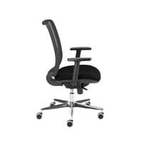 Ергономичен стол MJ Ada Black, работен, метална основа, черен, сглобена... - 2